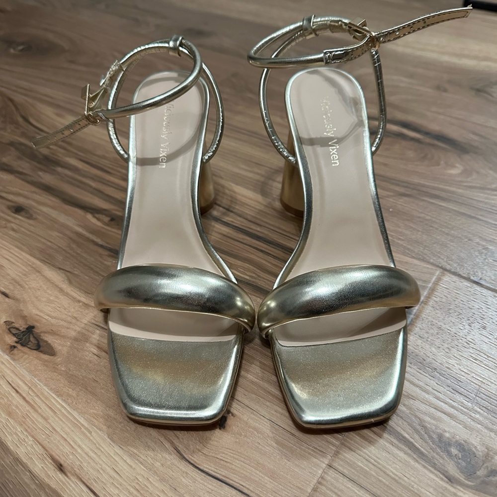 Gold Metallic Women Sandals